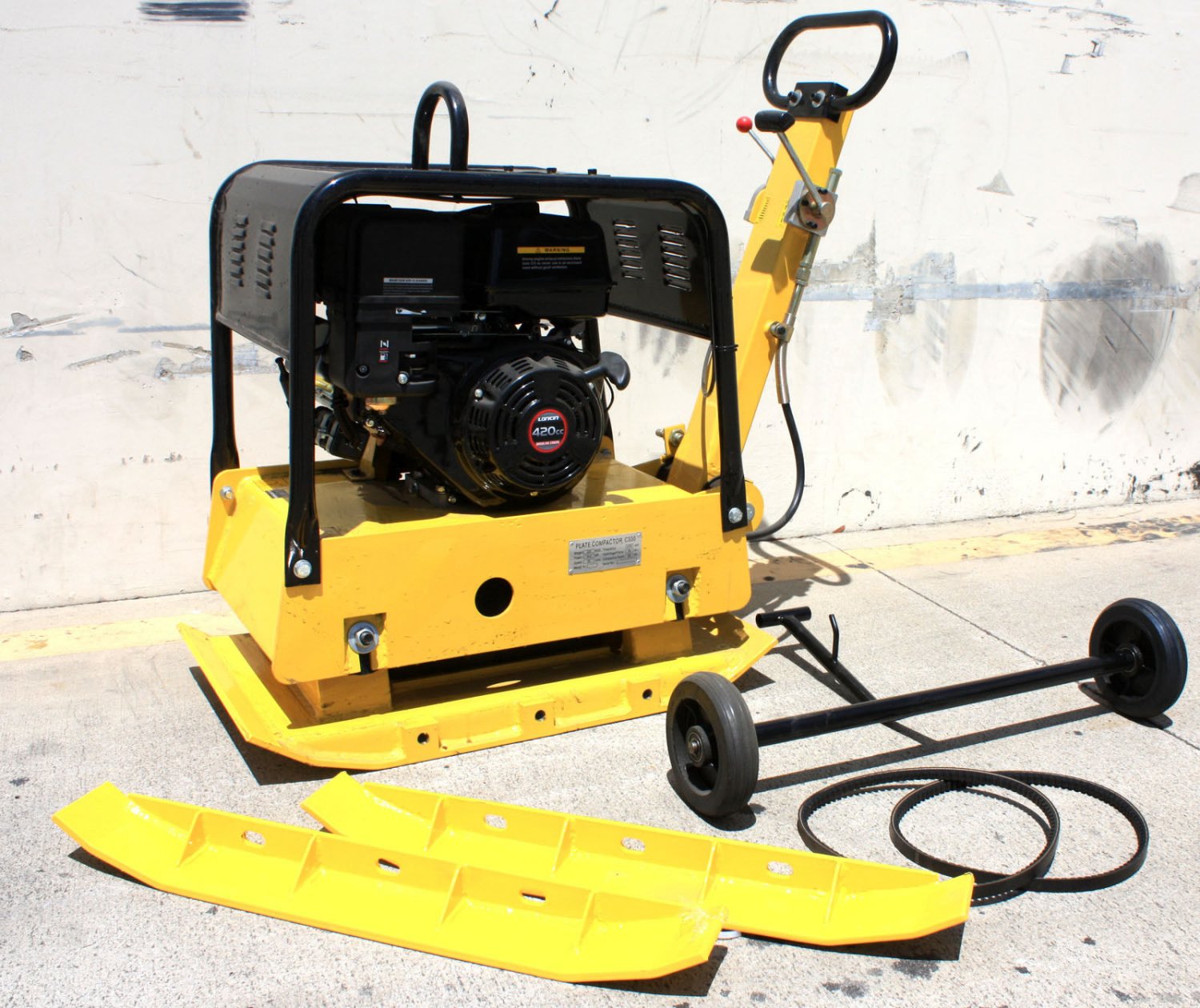 Reversible Dirt Vibratory Plate Compactor 420cc Gas Power Engine for Dirt Soil