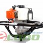 One Man 52cc Gas Power Earth Post Hole Auger Machine 10" x 1M 4Hard Soil Bit EPA
