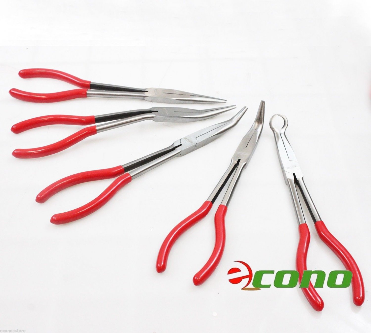 5 PCS 11" LONG NEEDLE NOSE PLIERS SET LONG REACH TOOL PLIERS