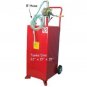 30 Gallon BIDIRECTIONAL GAS OIL DIESEL FLUID CADDY TRANSFER TANK w/ ROTARY PUMP