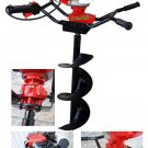 52cc Two Man Post Earth Planting Gas Hole Digger w/6" &10" Auger Bit & extension