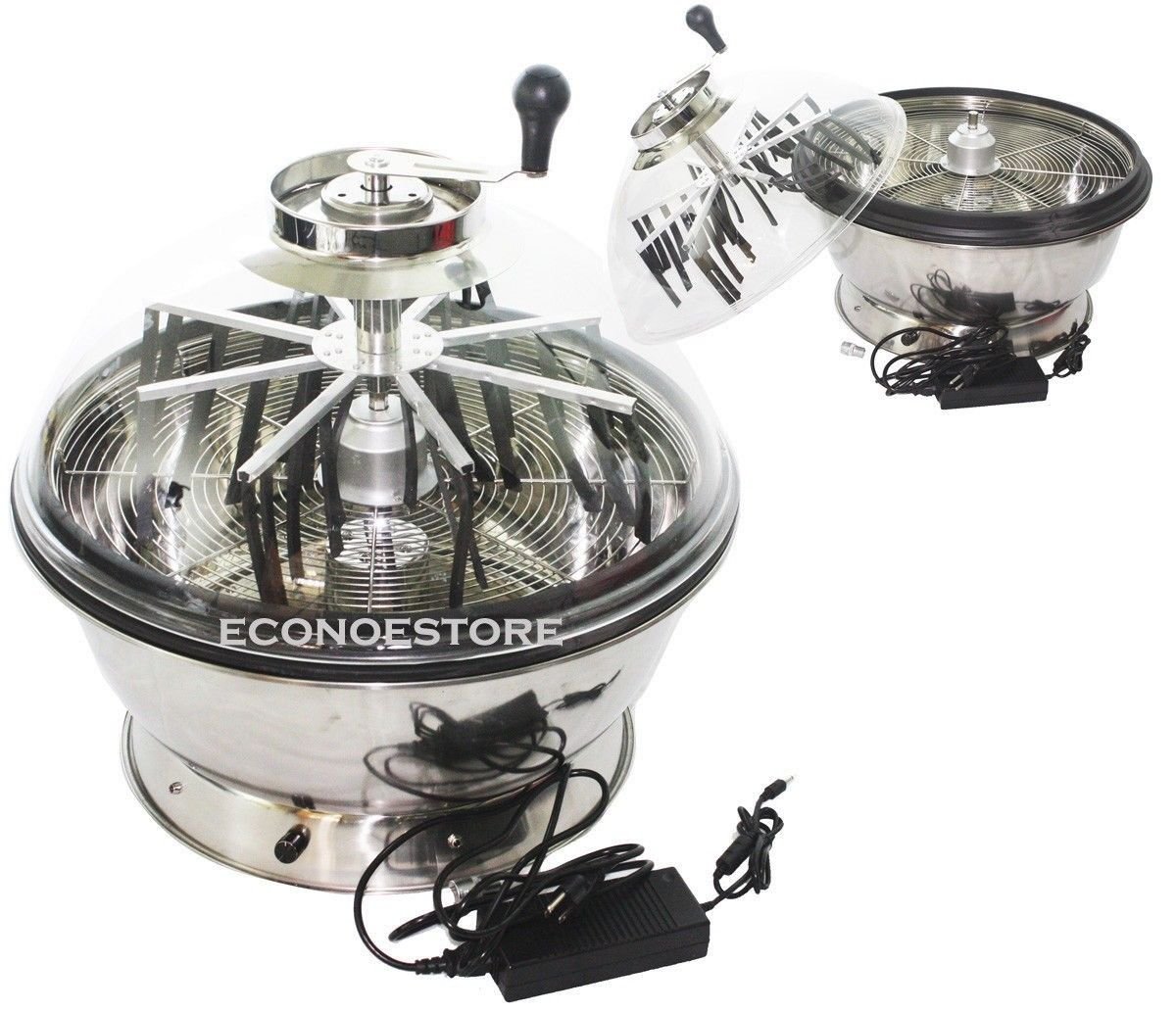 24" Hydroponic Spin Bowl Trimmer Electric Hand Spin Reaper Bud Flower Plants