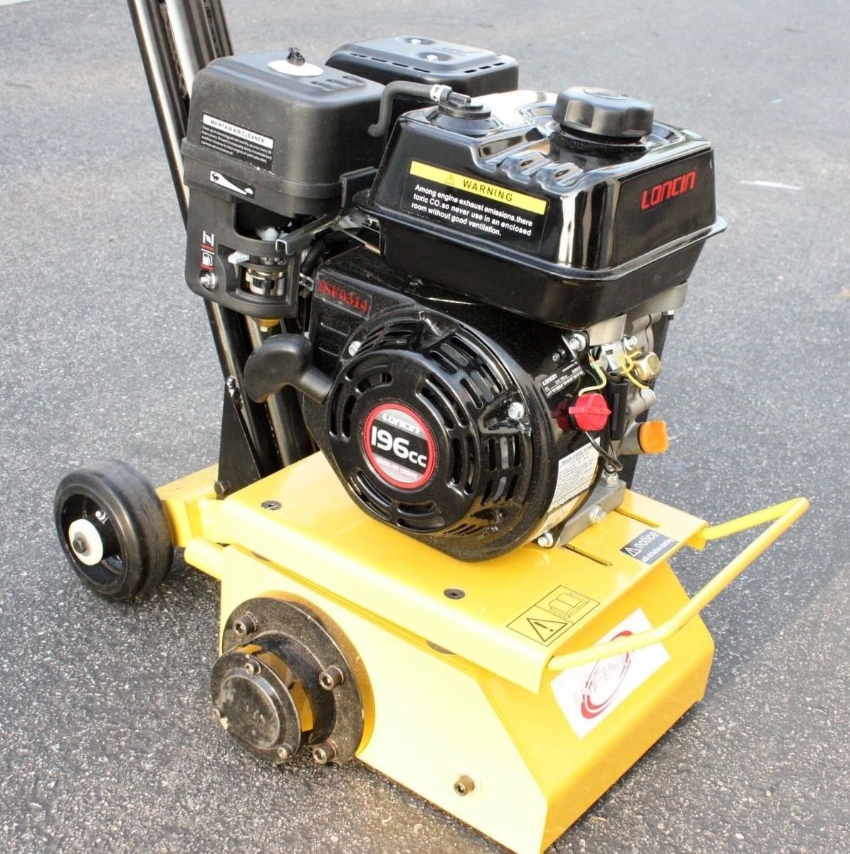 Walk Behind 6.5HP 196cc Asphalt Scarifying Planer Grinder Preparation