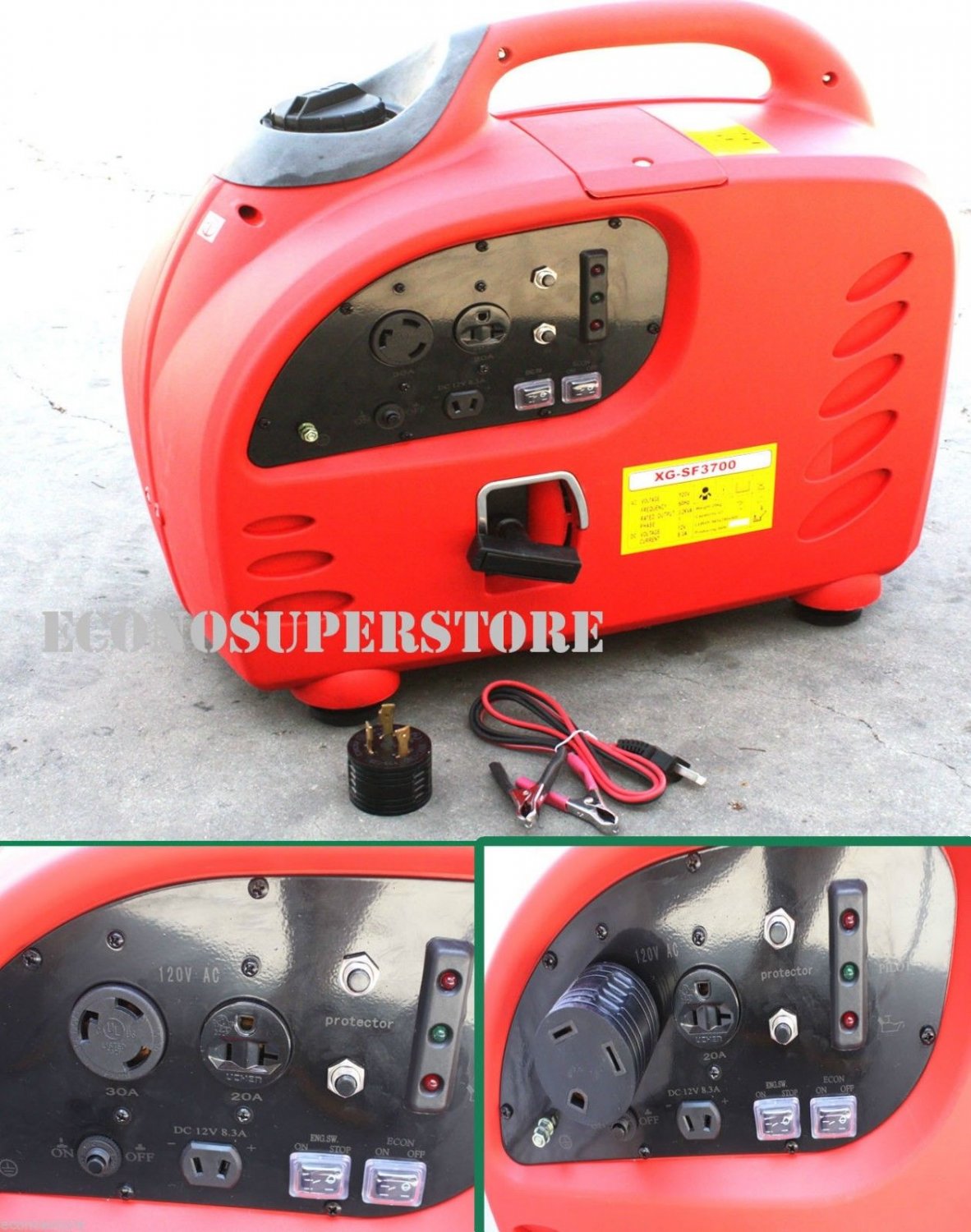 3000W Digital Inverter Gas Generator w/ CARB for Tailgating Emergency RV 3000 W