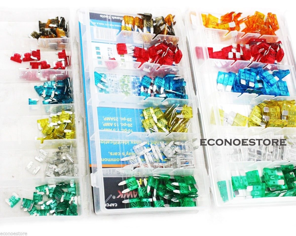 360PC Assorted Car Fuse Mini Low Profile Set  For Trucks Automotive Color Coded