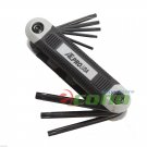 8pcs Torx Folding Pocket Hex Allen Key Wrench Driver Set Easy Grip New