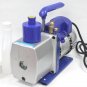 Single Stage Gas HVAC AC 5 CFM 1/3HP Rotary Vane Vacuum Pump R134a R22 R410a