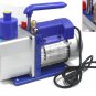Single Stage Gas HVAC AC 5 CFM 1/3HP Rotary Vane Vacuum Pump R134a R22 R410a