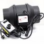 Variable Speed 6" Mixed Flow Duct Fan Exhaust Ventilation 6 inch Fan 120V 70W