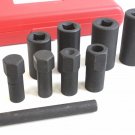 9Pc Master Hubcap Wheel Lock Removal Kit Lug Nut Hub Remover 4 Ford GM Chrysler