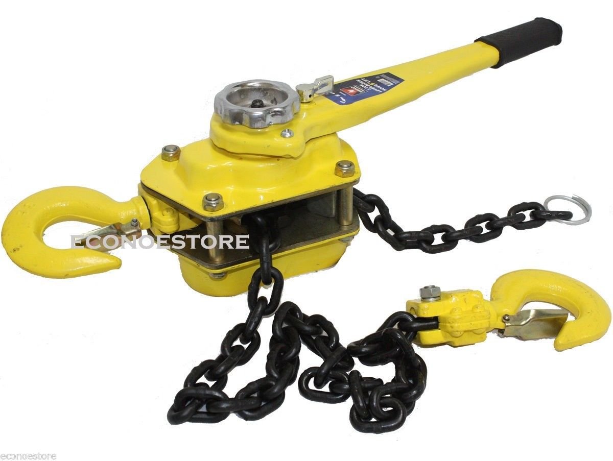 3 TON 5 FT RATCHETING LEVER BLOCK CHAIN HOIST COME ALONG PULLER PULLEY