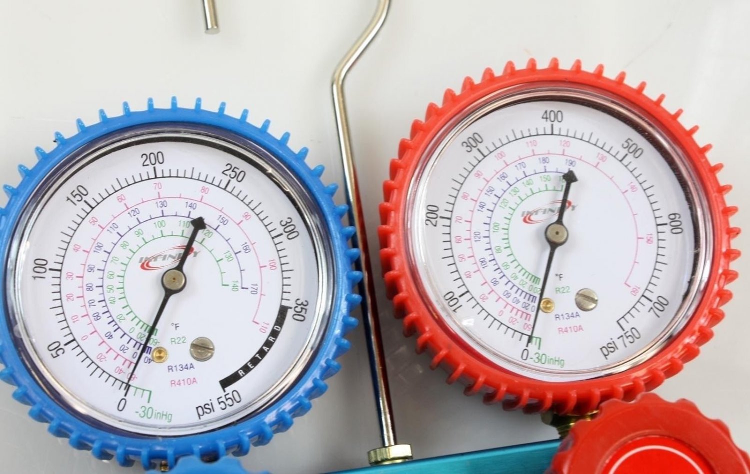 COMBO 3.5CFM TWO STAGE A/C VACUUM PUMP & R410A R134A HVAC AC MANIFOLD