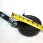 LOT FOUR SOLID STEM 5" POLY LOCKING SWIVEL SCAFFOLD CASTERS W/WHEEL BRAKE LOCK
