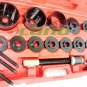 19pc Master Set Front Wheel Hub Drive Bearing Removal Install Service Tool Kit