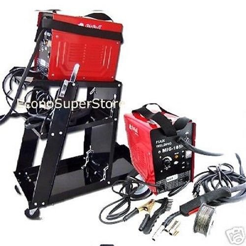 COMBO MIG-100 90AMP FLUX CORE WIRE MIG WELDING MACHINE NO GAS + WELDING CART