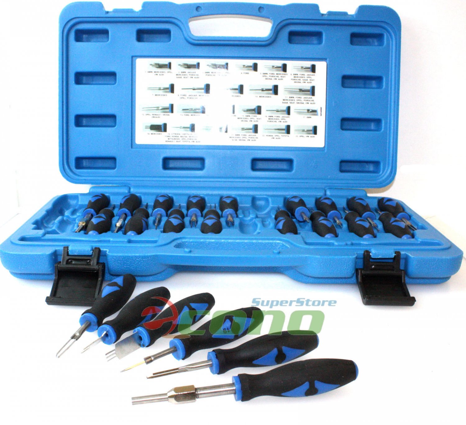23PC AUTO WIRE TERMINAL RELEASE TOOL CRIMP PIN EXTRACTOR BMW AUDI BENZ AUDI VW