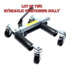 Lot Two Low Profile Hydraulic Vehicle Positioning Jack 9" Wide Tire Auto Boat