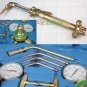 UL Oxygen Acetylene Regulator Gauges  Victor Type Welding Cutting Torch Kit Hose