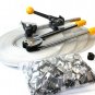 Ratchet Packaging Strapping Crimper Tool Kit Poly 690ft Strap & 400 Steel Seals