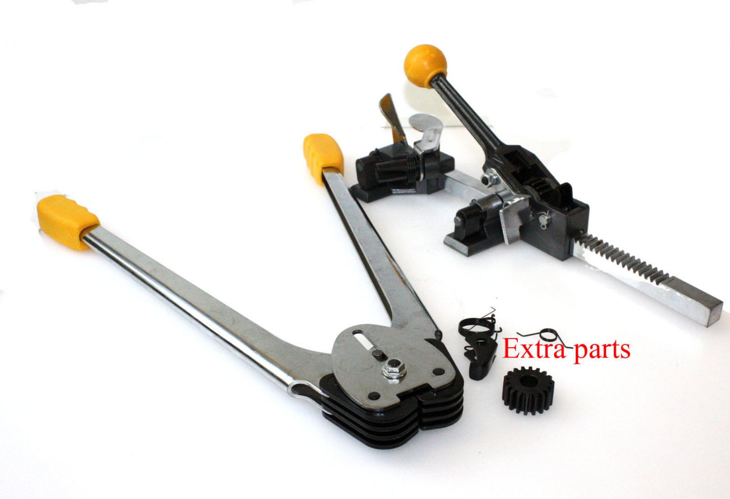 Ratchet Packaging Strapping Crimper Tool Kit Poly 690ft Strap & 400