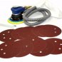6" Air Random Orbital Palm Sander Vacuum Type w/ 20pc 80 & 100-Grit Sanding Disc