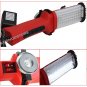 2 Hooks 100 LED Worklight Rechargeable Bright Magnetic Holder Work Light
