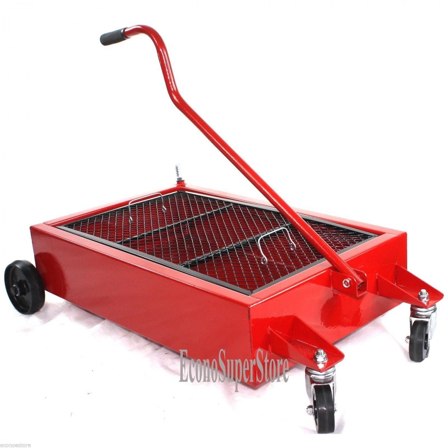 9 Gallon Low Profile Waste Oil  Drain Pan Tank Steel  Reservoir Oil Change Tank