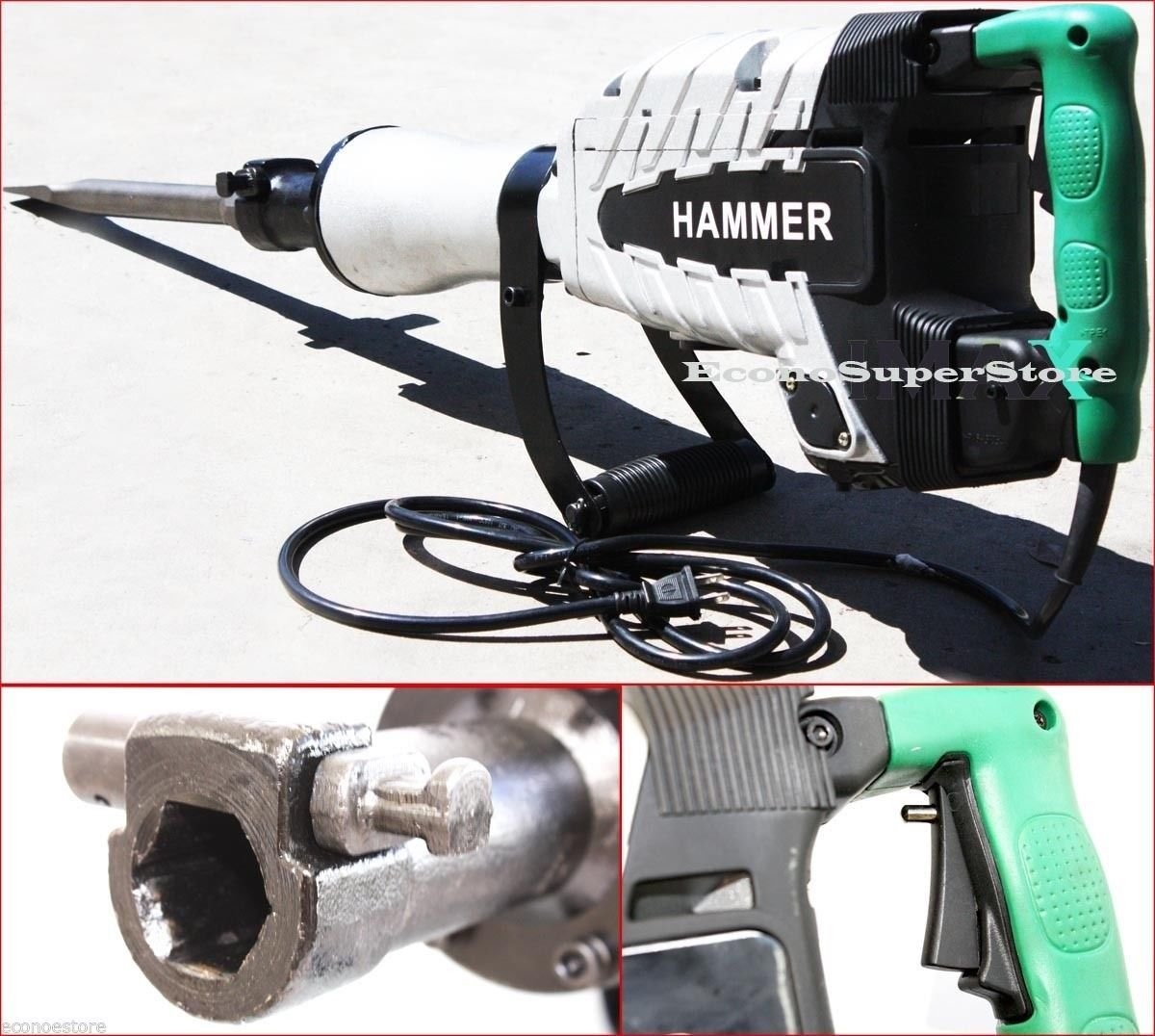 HD  Z1G45E ELECTRIC DEMOLITION  JACK HAMMER CONCRETE BREAKER 1500 Watts