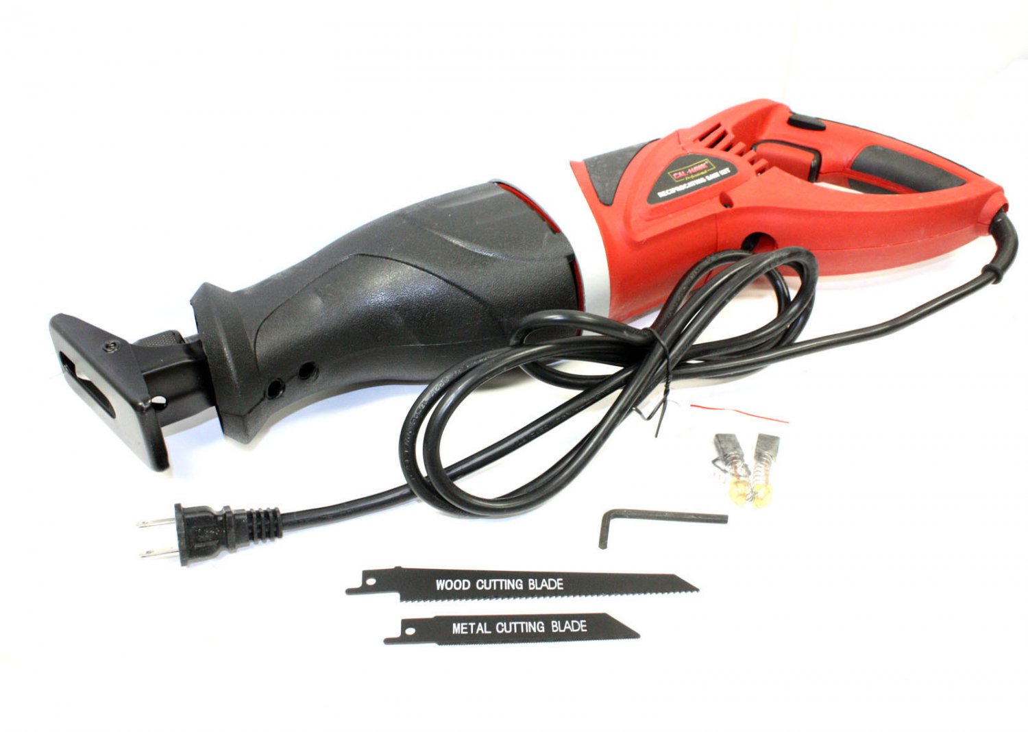 9.5 Amp 1100W Reciprocating Saw Kit Variable Metal & Wood Cut Tool W/ 2 Blades