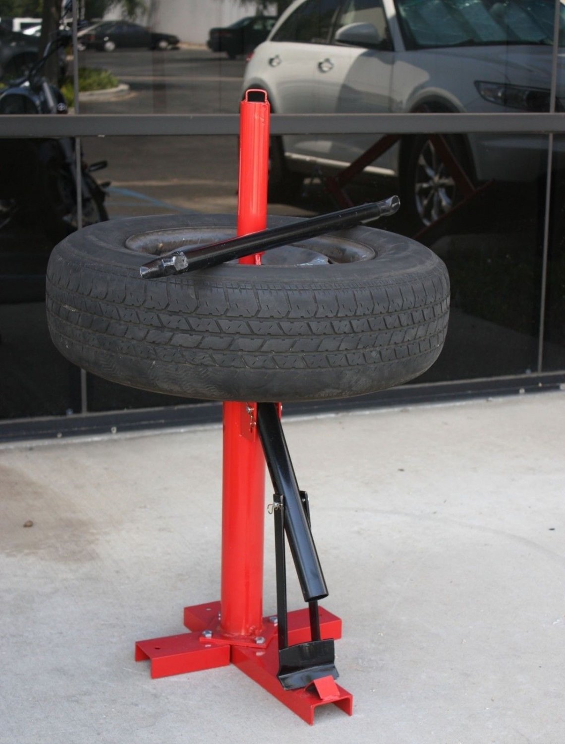 Manual Portable Hand Tire Changer Bead Breaker Tool Mounting Home Shop Auto NEW