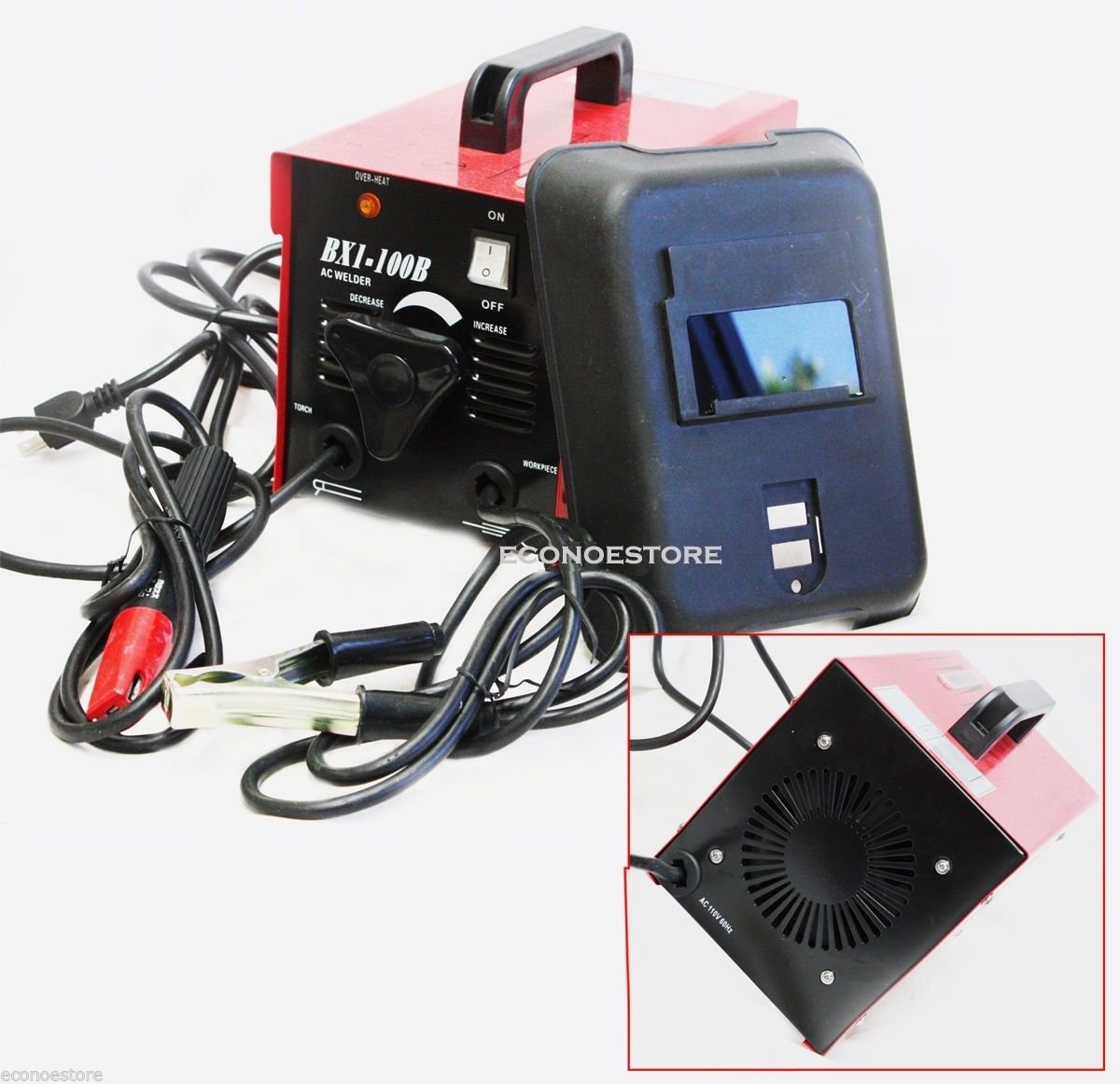 HD Automotive 100AMP ARC Welder Machine Rod Welding 110V AC Tools W/ Face Mask