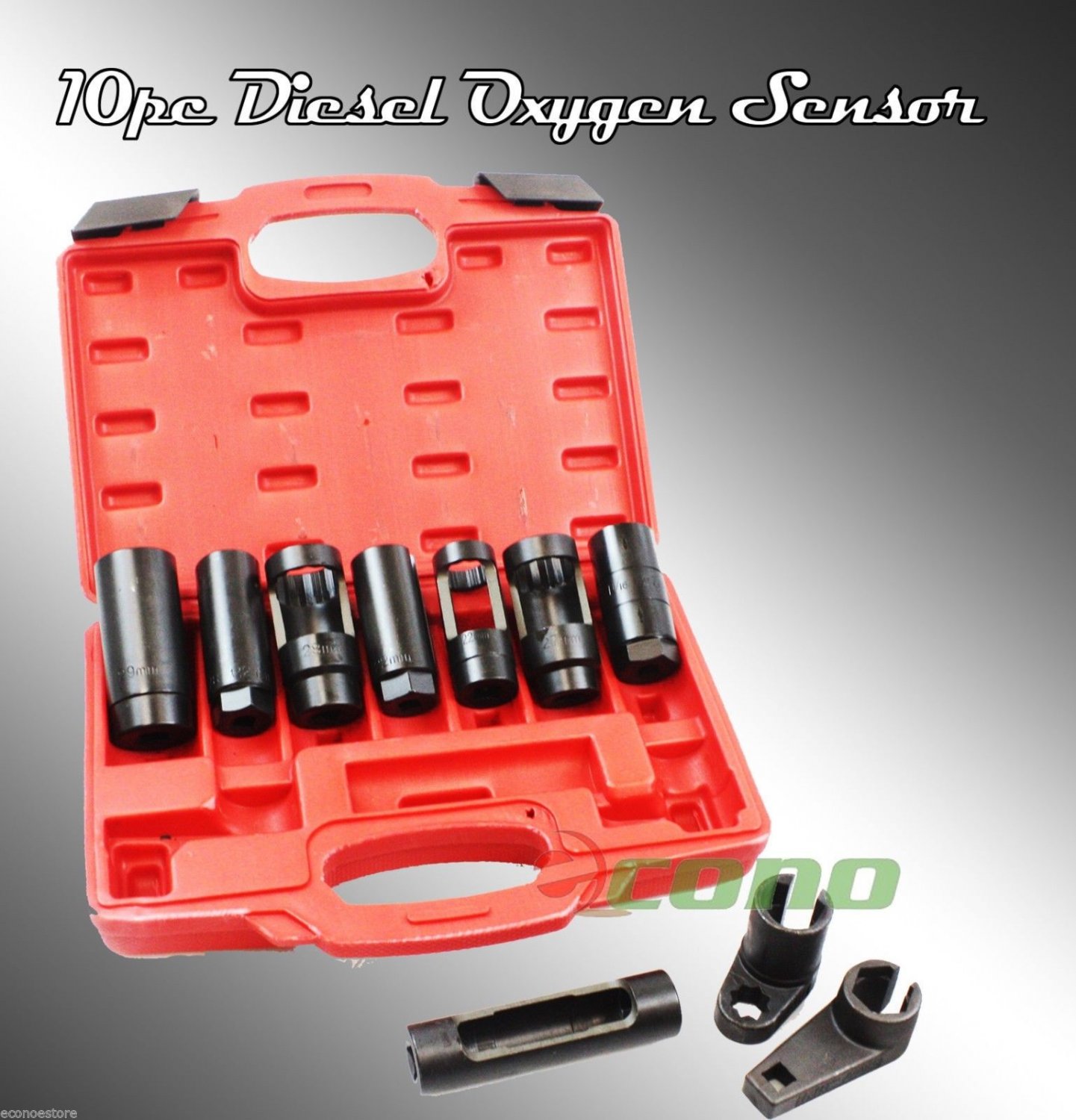 10Pcs Sensor Oil Pressure Sending Unit Socket Set Oxygen Injection Tool Set