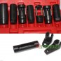 10Pcs Sensor Oil Pressure Sending Unit Socket Set Oxygen Injection Tool Set