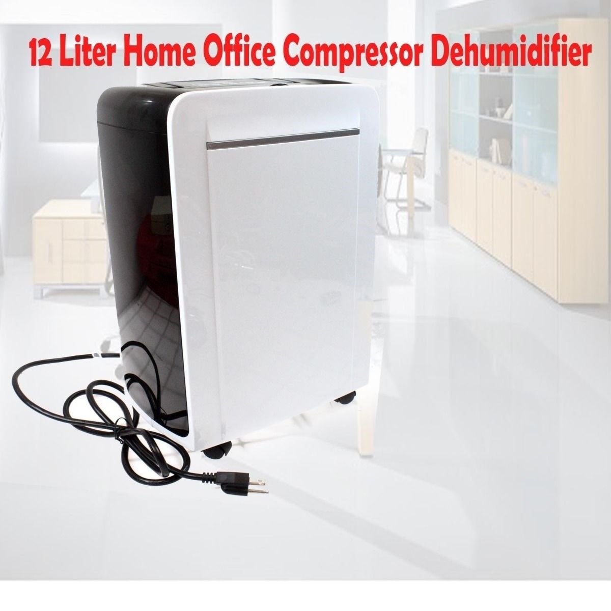 12L Home Office  Compressor Dehumidifier AC R134a W/Auto Restart & Drain Hose