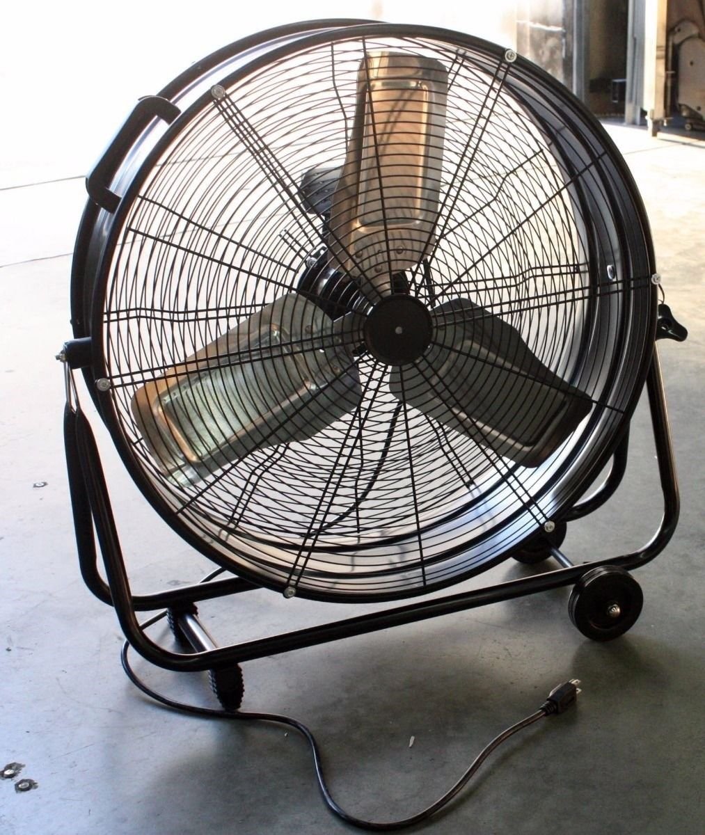 24" Industrial Drum / Barrel High Velocity Rolling Adjustable Fan Warehouse  UL