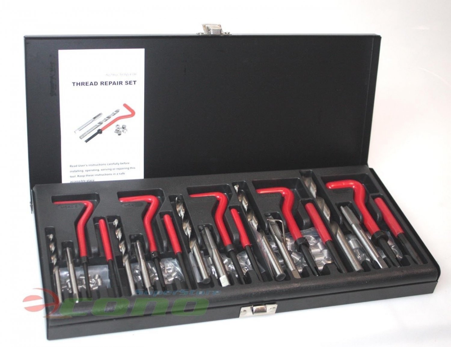 131 Auto Engine Block Restoring Damaged Thread Repair Tool Kit M5 M6 M8 M10 M12