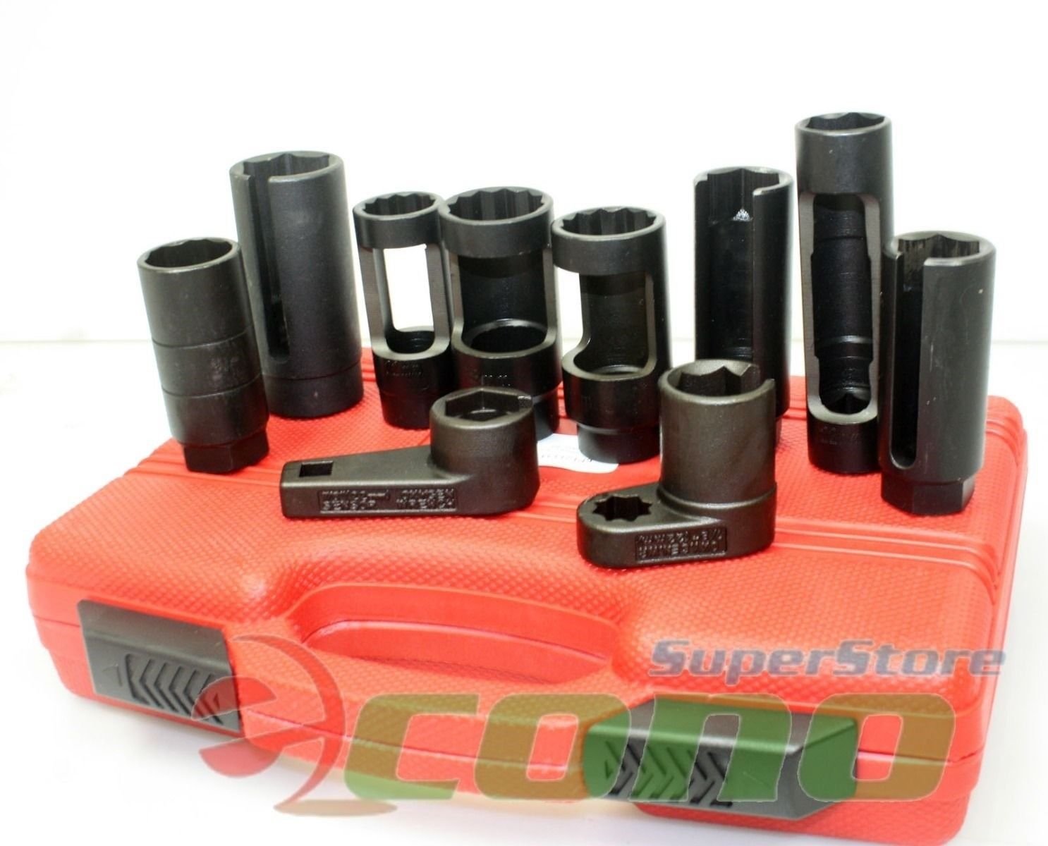 10Pc Remove Oxygen Injector Sensor & Oil Pressure Sending Unit Diesel Socket Set