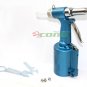 AIR HYDRAULIC RIVETER RIVET GUN + 4 NOSEPIECES 3/32 ~3/16" 1870lbs TRACTION POW