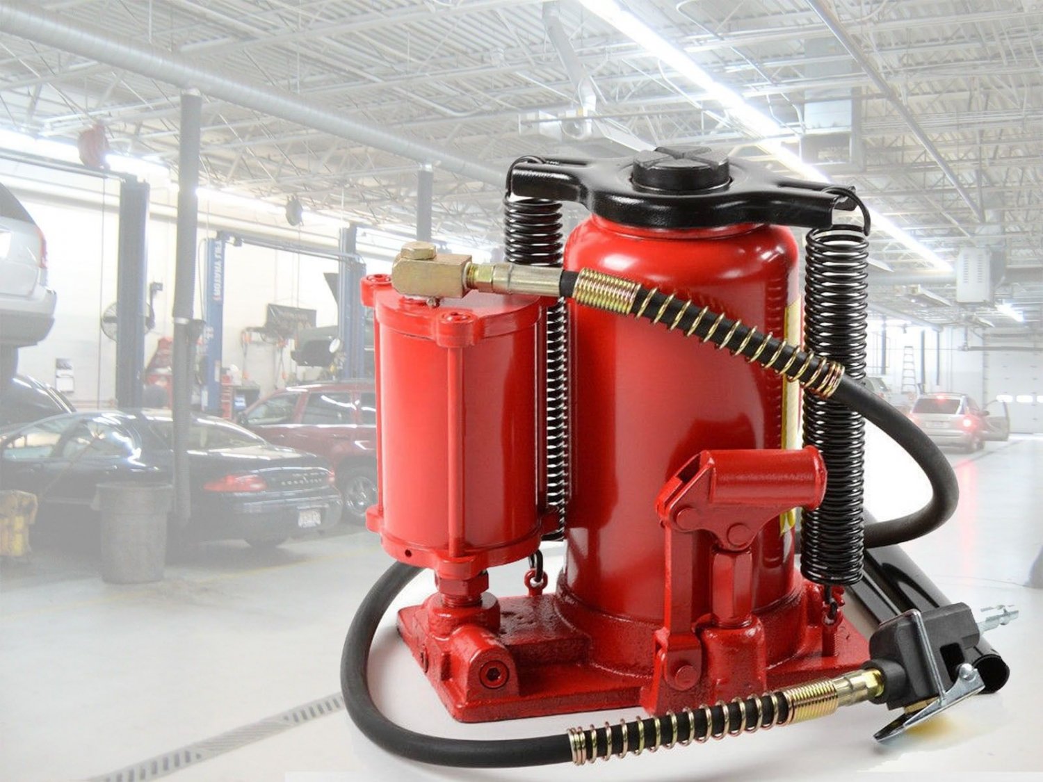 20 Ton Air Hydraulic BOTTLE JACK Automotive Shop Lift Tools HD Jacks