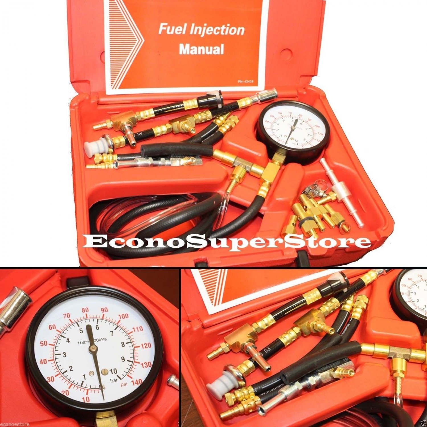 Engine Fuel Injection System Pressure Manometer Tester Diagnostic BOSCH GM TBI