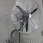 LOT TWO 20" Metal Wall Mount Oscillation Fan 220V 3-Speed Air Flow Circulate Fan