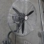 LOT TWO 20" Metal Wall Mount Oscillation Fan 220V 3-Speed Air Flow Circulate Fan