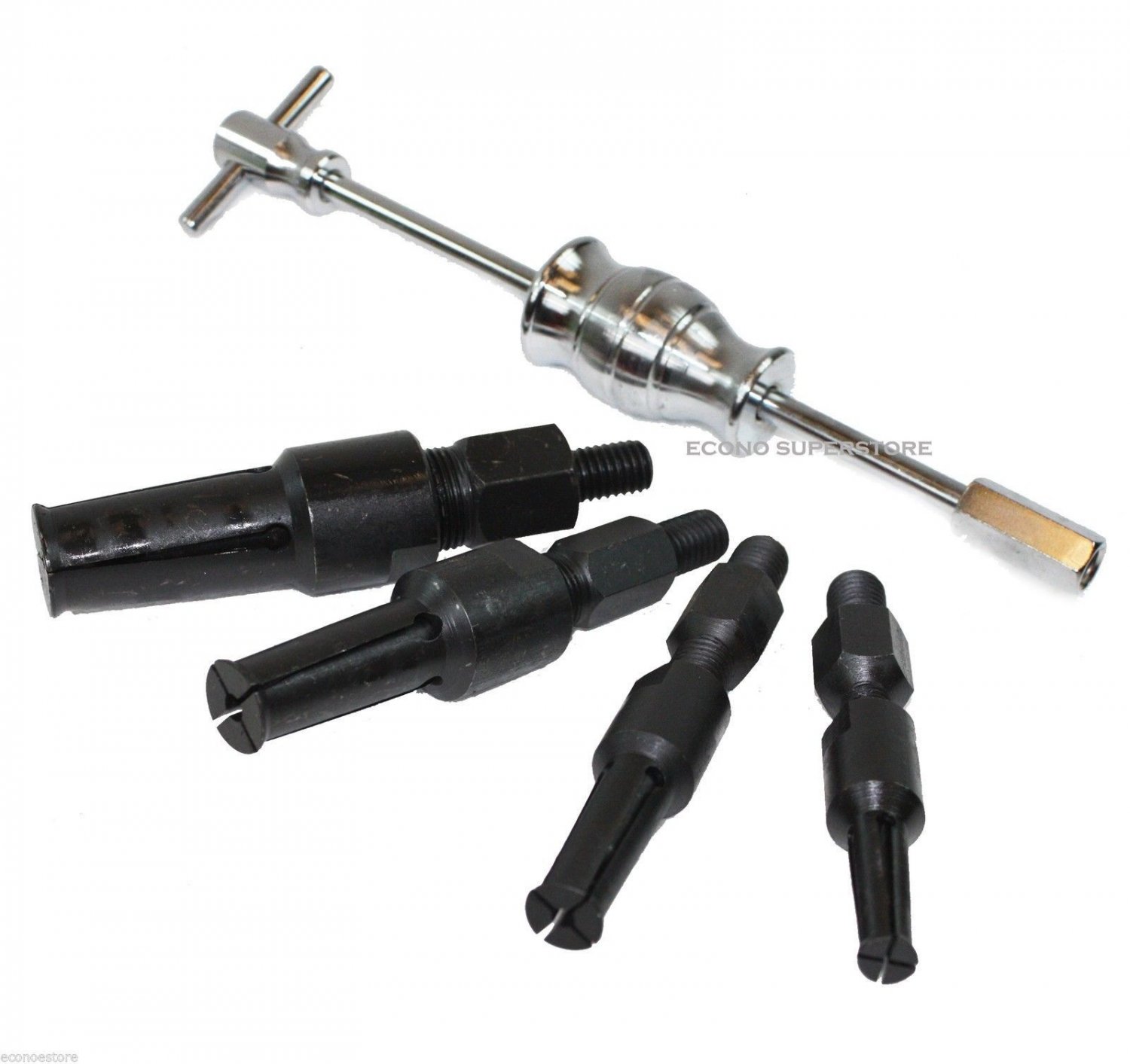 New Blind Hole 5pcs Slide Hammer Pilot Bearing Gear Puller Removel Kit