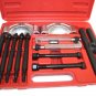 AUTOMOTIVE 14 PCS GEAR & BEARING SEPARATOR SPLITTER KIT PULLEY PULLER HD