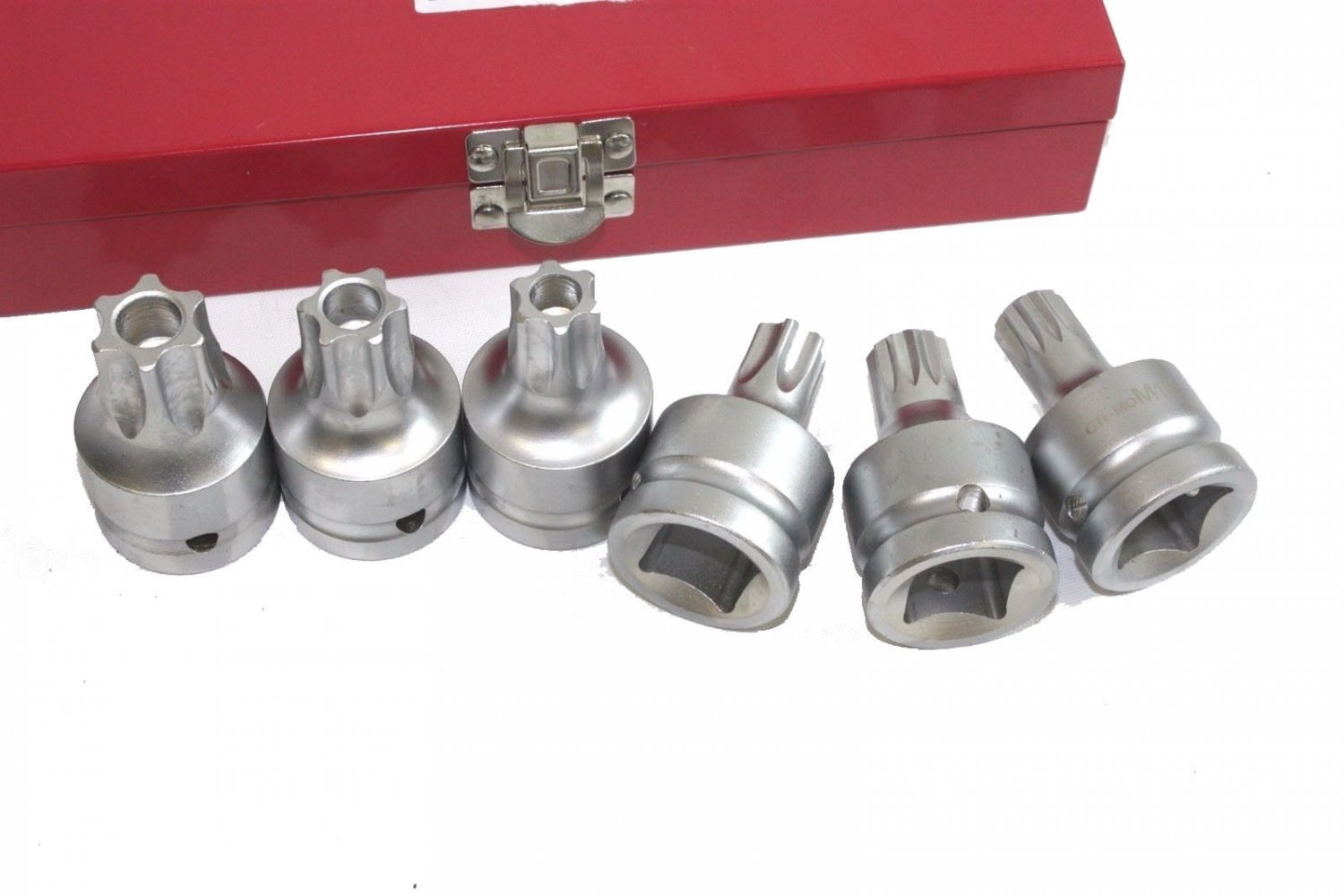 6 pcs 3/4" Dr. Spline and TamperProof Star Socket set T100 T90 T80 T70
