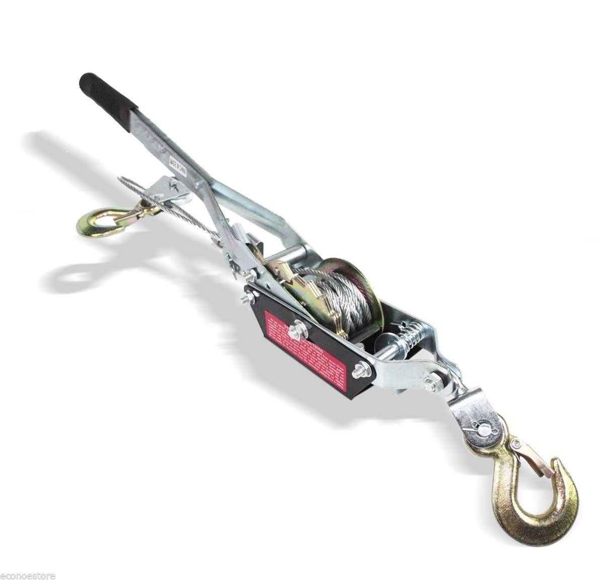 4 Ton 8,000lb Come Along Hoist Ratcheting Cable Winch Puller Crane Come Along