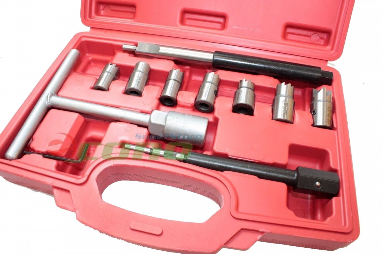 10pc Laser Diesel Injector Seat Cutter Set Car Repair Tool clean & decarbonise