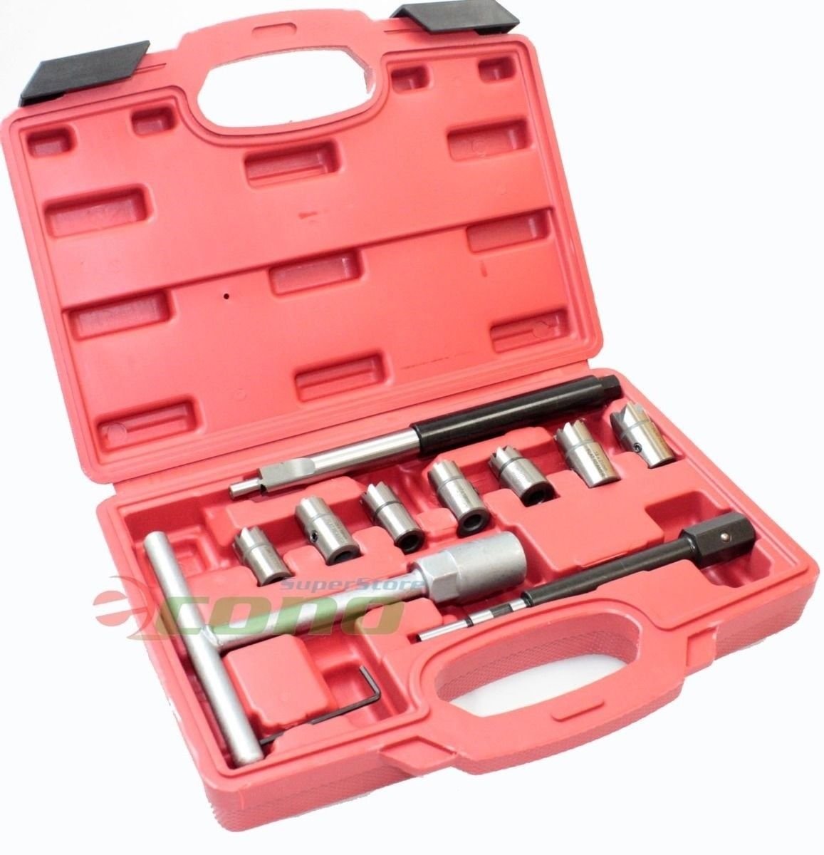 10pc Diesel Injector Seat Cutter Set BMW Mercedes-Benz PSA Renault Ford Bosch