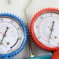 R410A R134A HVAC AC MANIFOLD GAUGES W/3 CHARGE HOSES Quick Adapter ACME & 5/16"