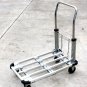 220 LB ALUMINUM 28" FLAT MOVING STURDY EXTENDIBLE COMPACT HAND CART TRUCK DOLLY